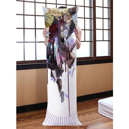 Kochou Shinobu Dakimakura Body Pillow Case Genshin Impact Diluc Decorative Cover Home Decoration Pillowcases Printed Long