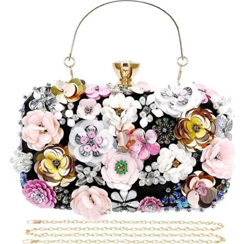 Colorful Floral Clutch Purse Evening Bag for Women Formal Party Handbag Woman Clutch Bag Satchels
