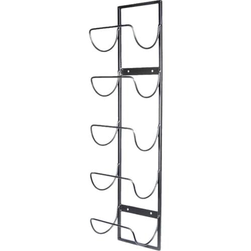 Metal Shelf Multi Tier Wall Mounted Towel Wine Bottle Rack Holder Living Room Decorative Cabinet Red Wine Display Storage