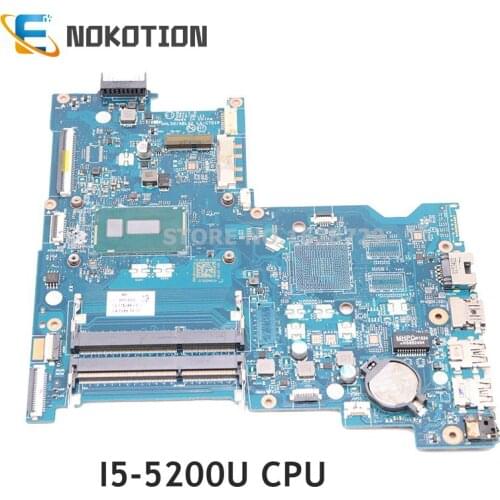 NOKOTION 815244-501 815244-001 For HP 15-AC 15-AC151DX Laptop Motherboard LA-C701P I5-5200U CPU DDR3L