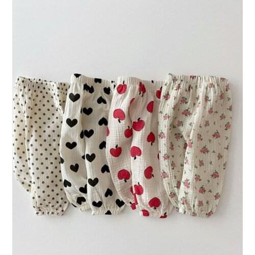 2021 New Baby Pants Girls Bloomers Summer Childrens Mosquito Pants Cotton Pants Boy Clothing Kids Trousers For 73-120cm