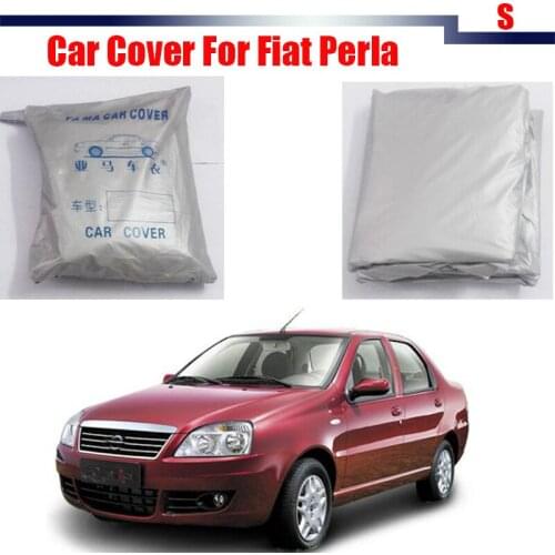 Cawanerl New Car Cover Auto Anti UV Rain Snow Sun Resistant Protector Cover Sun Shade For Fiat Perla