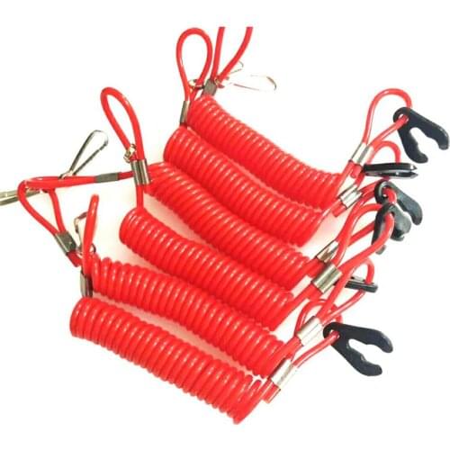 Boat Outboard Engine Motor Kill Stop Switch Safety Lanyard Clip For Yamaha For Honda Motorboat Engine Stop Switch Key Lanyard