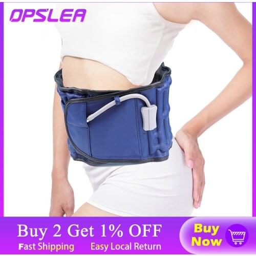 Waist Air Traction Brace Belt Spinal lumbar Support Back Relief Belt Backach Pain Release Massager Unisex Physio Decompression