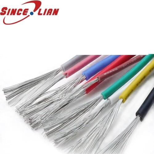 Silicone Rubber Wire UL3135 24AWG 600V 2.17mm Heatproof Max 200 Celsius Tinned Copper Electrical Microwave Oven Cable Cord