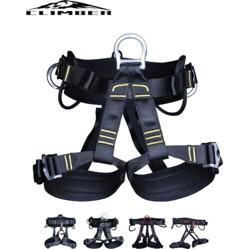 【New store 】 Outdoor Hiking Rock Climbing Half Body Waist Support Safety Belt Working at heights Harness Aerial sports Equipment
