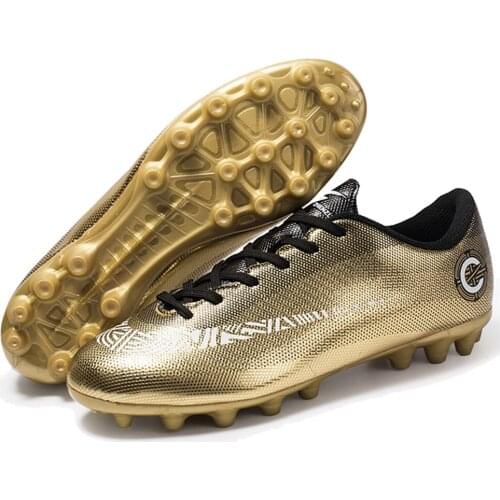 TaoBo 2020 Golden Color Soccer Shoes Indoor Turf Plus Size 45 Sports Sneaker Soccer Shoes Sneakers chaussure de foot