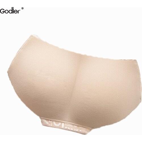 Godier 1pc Sexy Women Padded Panties Butt Enhancer Seamless Bottom Panties Buttocks Push Up Lingerie Womens Underwear