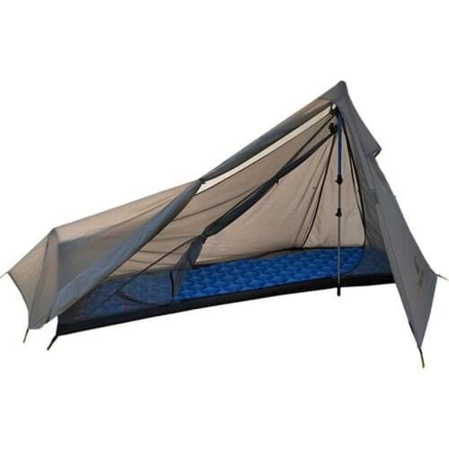 One Person Camping Tent Ultralight 15D Silicone Coated Rainproof Camping Tent Shelter