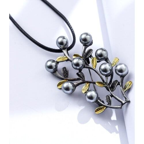 2021 Vintage Long Necklace Jewelry for Women Statement necklaces & pendants Plant Suspension Decoration Accessories Wholesale