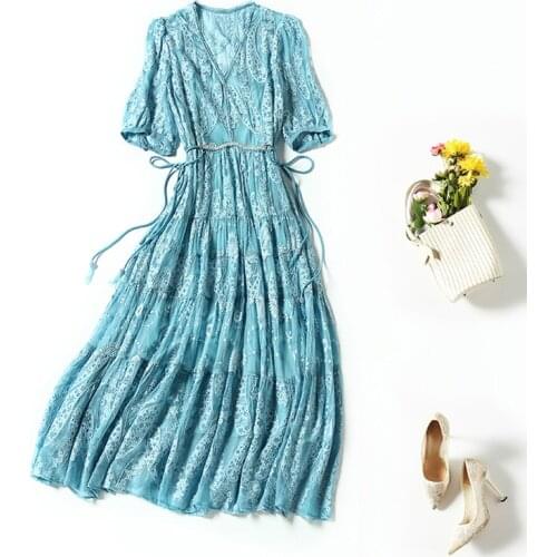 High Quality Summer Dresses for Women 2021 100% Silk White Dress Female Long Party Dress Elegant Vestido De Mujer Pph4943