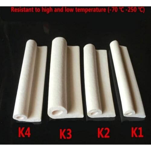 1m Silicone foam 9 note high temperature sealed strip oven seal silicone sponge P type of high temperature foam rubber sponge