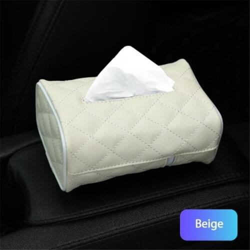 1 Pcs Tissue Boxes With Disposable Napkins Tissue Box Car Accessories Organizer Auto Interior Storage Decoration Car Accessories