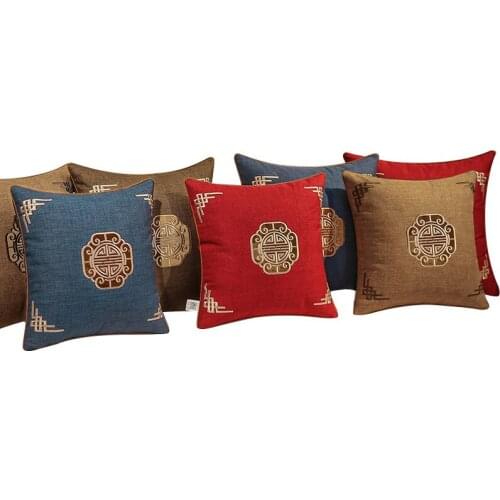 30x50/45/50/40x60cm classical Chinese embroiderd cushion cover cotton linen throw pillowcase retro pillow covers decorative