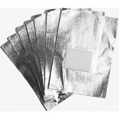50Pcs Aluminium Foil Remover Wraps with Acetone Nail Art Soak Off Acrylic Gel Nail Polish Removal with Sponge Nail Soften Paper