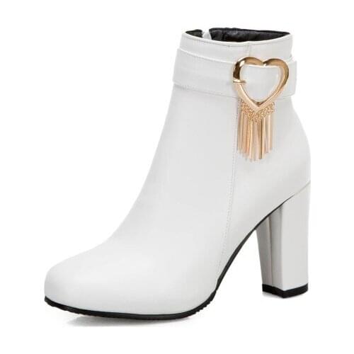 Big Size Simple decorative boots boots women shoes ankle boots for women ladies boots shoes woman winter