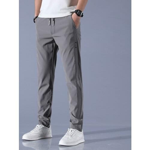 Skinny Mens Pants Casual Jogging Outdoor Cargo Slim Classic Original Clothes Black Fast Dry Trousers Male 28-38