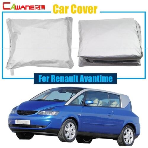 Cawanerl Full Car Cover Snow Rain Sun Preventing Protector UV Anti Cover Dustproof For Renault Avantime