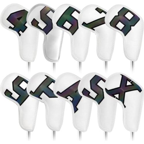 Gradients Number Golf Iron Head Covers Iron Headovers Wedges Covers 4-9 ASPX 10pcs
