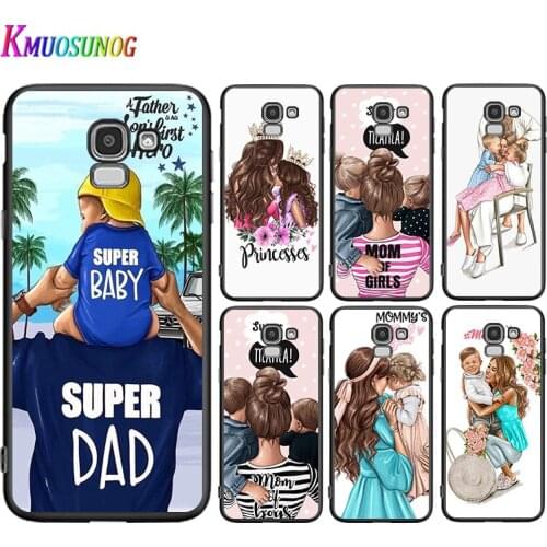 Hot Mother Cute Daughter Son For Samsung Galaxy J2 J3 J4 Core J5 J6 J7 J8 Prime Duo Plus 2018 2017 2016 Phone Case