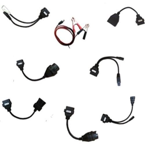 DHL+10pcs/Lot VD DS150E CDP Adapter car Cables OBD2 OBD II Diagnostic Interface tool full set 8 Car Cables