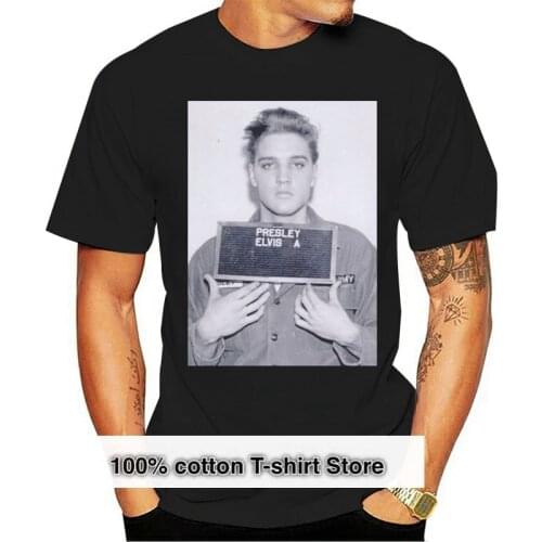 Elvis Aaron Presley Mugshot King Of Rock 80' Prison Men Unisex T-shirt 20