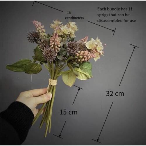 Artificial Flowers European Style Restore Ancient Table Decoration Simulation Dried Bride Holding Mariage Party Simple