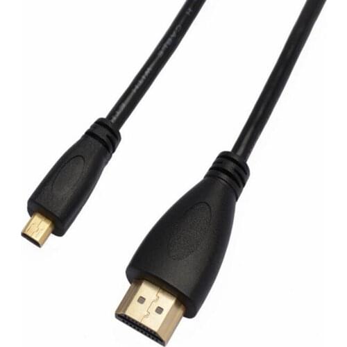 Micro HDMI-compatible to HDTV Cable 1M 2m 3m 5m 3D 4K Male-Male High Premium Gold-plated HD Adapter for Tablet HDTV Camera PC