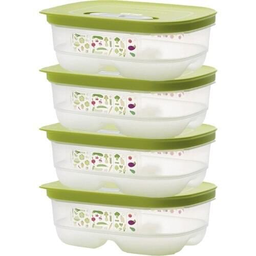 Tupperware Greenhouse Refrigerator Storage Container 4x800 ml