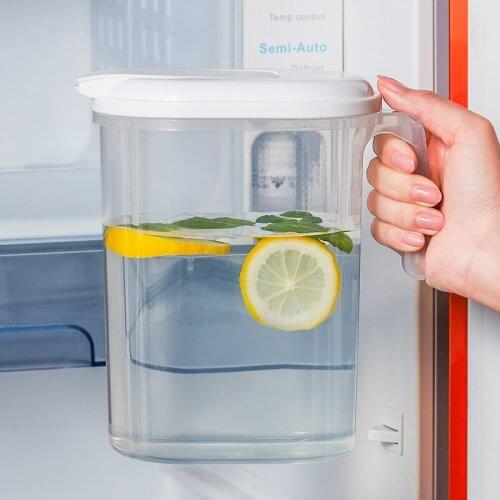 Fridge Water Jug 1800ML Juice Cool Water Pitcher Summer Ice Water Infuser Kettle With Lid Drinkware Lemon Juice Fruit Teapot