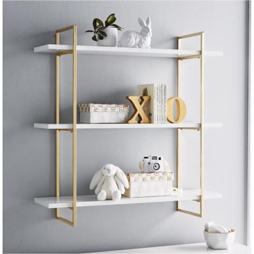 Gold Shelf Wall Rack bookcase multi amaclı wall rack