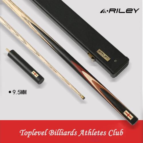Original RILEY RES-601/RES-701 One Piece Snooker Cue High-end Billiard Cue Kit Stick with Case with 6'' RILEY Extension DEER Tip