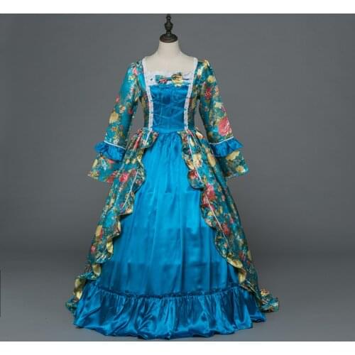 Georgian Renaissance Princess Dress Gothic Masquerade Ball Renaissance Fair Clothing