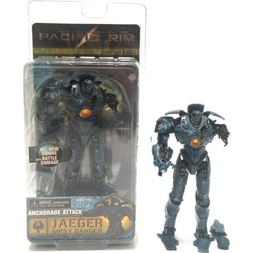 Hot Sale Pacific Rim Movie Series 18Cm Battle Damaged Version Jaeger Gipsy Danger Mecha Robot Action Figures Model Toys 31984