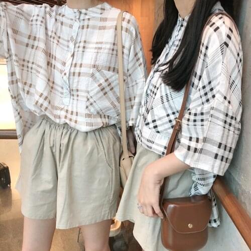 Shorts Women Loose Students Elastic Waist Solid All-match Chic Womens Wide Leg Womens Short Ladies Pocket Summer Clothes Korean