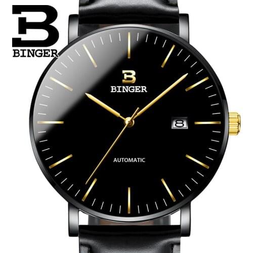 Switzerland BINGER Mens Watches Luxury Brand Men Watch Sapphire Japan NH35A Mechanical Movement reloj hombre B-5081M-10
