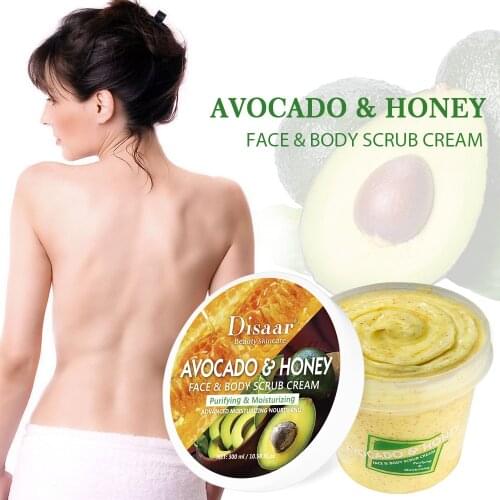 300ML DISAAR Shea Butter Body Scrub Skin Moisturizing Chicken Skin Dead Skin Scrub face and body exfoliante Skin care