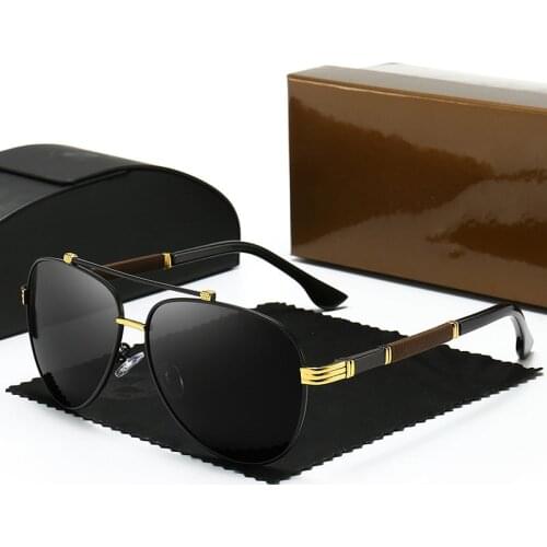 Brand Sunglasses Men Polarized Driving Outdoor Sports Glasses UV400 Metal Vintage Mirror Men/Women Pilot Eyewear Oculos De Sol