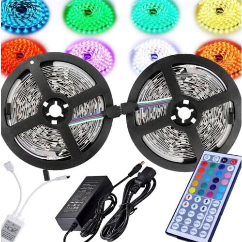 LED Strip with 44 key Controller 12V 5A Power Supply Waterproof smd 5050 300leds/m