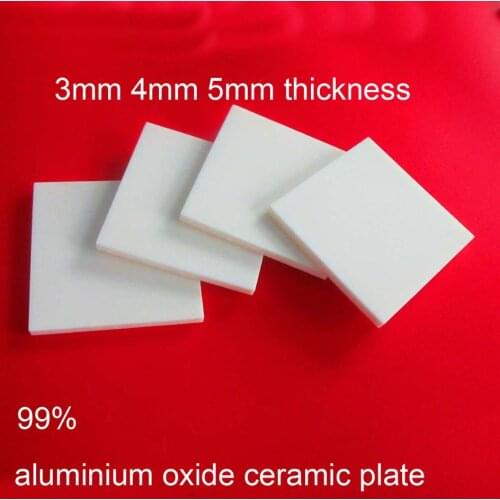 5mm thick 99 aluminium oxide ceramic plate alumina wafer aluminum oxide Ceramic Heater alundum sheet ceramic radiator