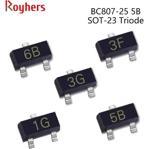 50Pcs SMD NPN Power Transistor BC846B 1BP BC846BL BC847A 1EW BC848B 1K BC848C 1L BC856B 3B BCX84C11 Y1 IC SOT-23 Triode Diy