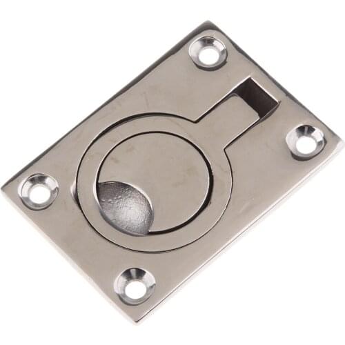 Perfeclan Floor Latch Stainless Steel Flush Pull Latch Hatch Lift 63 x 44mm