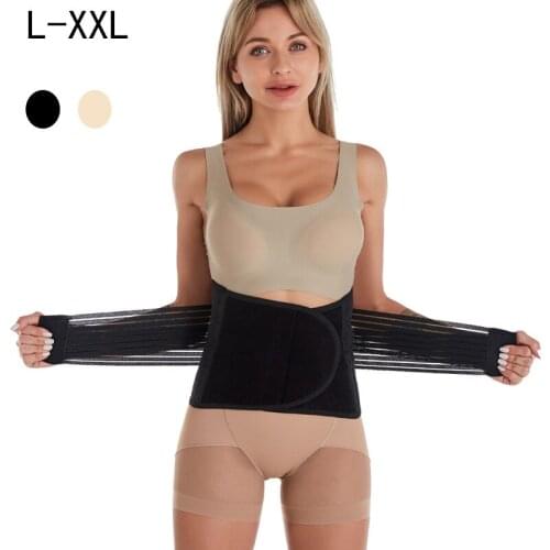 Women Cross Bandage Shaperwear Sexy Slimming Belt Tummy Slim Corset Plus Size Waist Trainer Steel Bone Postpartum Repair