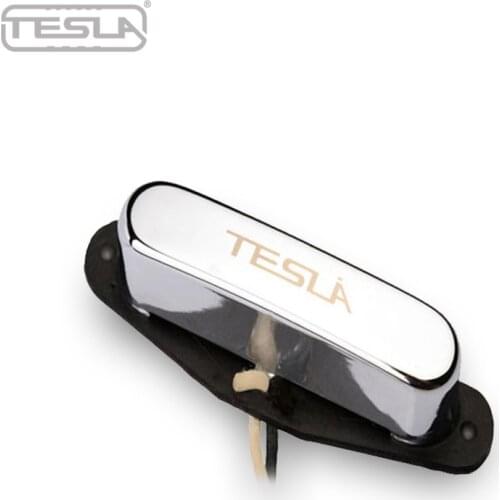 Tesla VR-TE Alnico Pickup, Single Coil Wax Potted Guitar Pickup, Bridge Black color