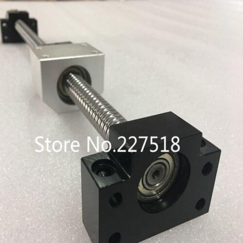 1set SFU1610 1400mm ballscrew + BK/BF12 + Nut housing + Coupler 10x14 D30 L40 + 2 SBR20-1450mm
