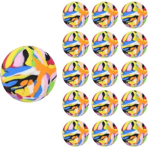 16 Pieces EVA Golf Practice Balls Soft Sponge Colored Balls for Indoor Outdoor Training Portable Elastic Balls