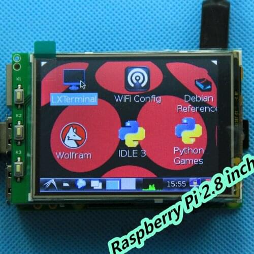 2.8 inch screen Raspberry Pi 3 TFT with touch panel color display Model B LCD module