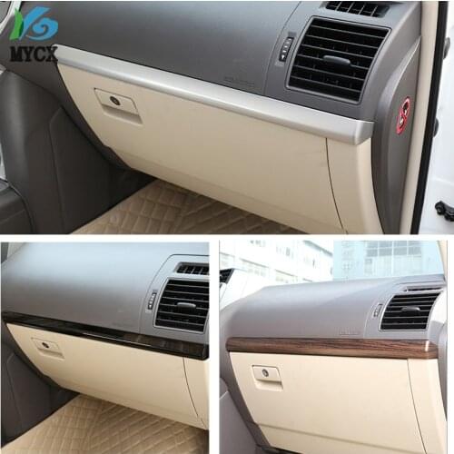 2pcs For Toyota Land Cruiser Prado FJ150 150 2010-2018 Car Accessories ABS Interior Passenger Side Decoration Strip Trim