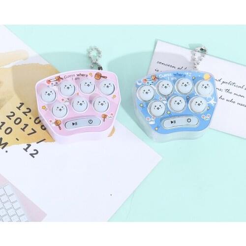 Key Ring Small Gift Creative Birthday Gifts Jewelry Key Ring Whac-a-Mole Toys Cartoon Key Chain Custom Bag Accessories