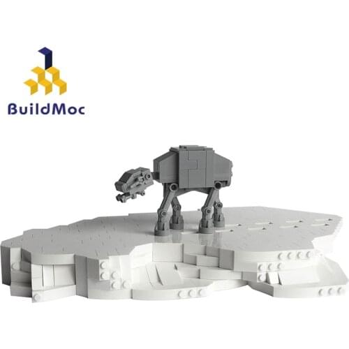 Buildmoc Space War Creator Tiny AT-AT All Imperial Walker Terrain Armored Transport Building Blocks Bricks Toy For Children Gift